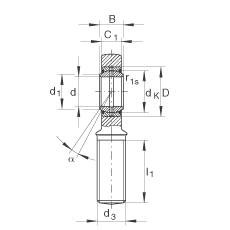 US GAL45-DO-2RS,  DIN ISO 12 240-4 ˜ʣݼySoɂȴܷ