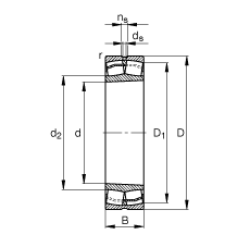 {ĝLS 21319-E1-K-TVPB,  DIN 635-2 ˜ʵҪߴ, FףF 1:12